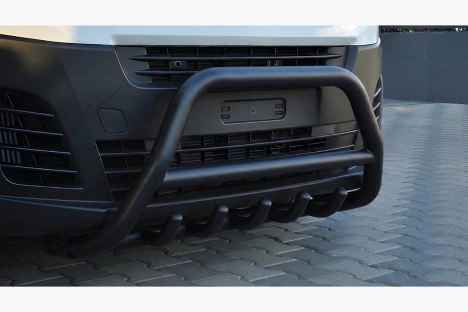 Peugeot Expert 2017- Bull Bar WT003 Black Stainless Steel Image
