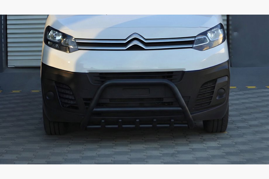 Peugeot Traveller 2017- Bull Bar WT003 Black Stainless Steel Photo 4