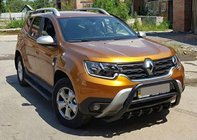 Renault Duster 2018-2024 Bull Bar without Logo WT003 Black (Stainless Steel) photo 5