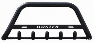 Renault Duster 2018-2024 Bull Bar with Inscription WT004 Black (Stainless Steel) photo 2