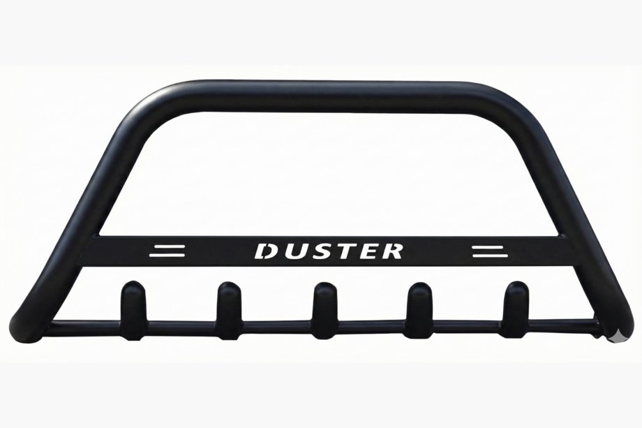Dacia Duster 2018-2024 Bull Bar with Inscription WT004 Black (Stainless Steel) Photo 5