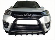 Chery Tiggo 3 2005- Bull Bar WT003 Black Stainless Steel photo 1