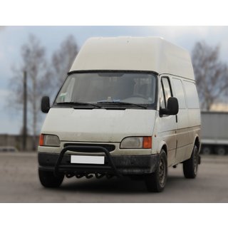 Bull Bar WT003 Black Stainless Steel Ford Transit 1991-2000 photo 1