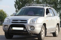 Hyundai Santa Fe 1 2000-2006 Bull Bar WT004 Black (Stainless Steel) photo 1