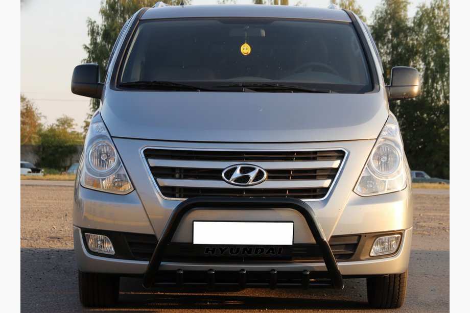 Hyundai H300, H1, Starex 2008-2020 Bull Bar WT004 Black (Stainless Steel) Photo 1