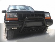 Jeep Grand Cherokee WJ 1999-2004 Bull Bar WT004 Black (Stainless Steel) photo 1