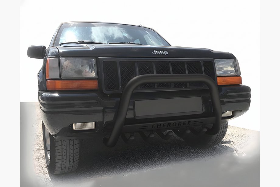 Jeep Grand Cherokee WJ 1999-2004 Bull Bar WT004 Black (Stainless Steel) Image