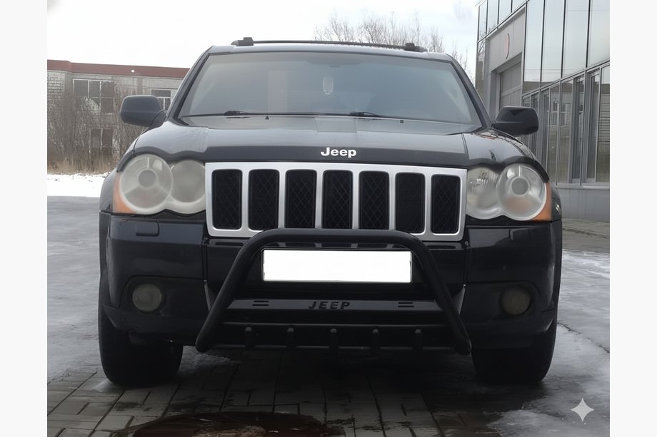 Jeep Grand Cherokee WK 2004-2010 Bull Bar WT004 Black (Stainless Steel) Image