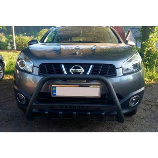 Bull Bar WT004 Black (Stainless Steel) Nissan Qashqai 2007-2010 photo 1