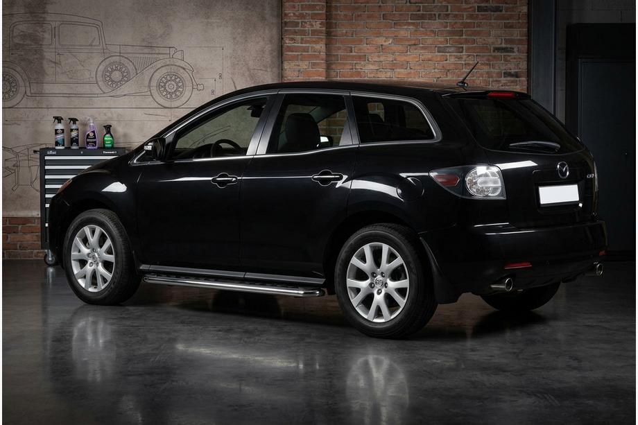Mazda CX-7 2006-2012 Side Steps Maydos V1 (2 pcs, stainless steel) Image