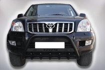 Toyota Land Cruiser Prado 120 2002-2009 Bull Bar WT004 Black (Stainless Steel) photo 1