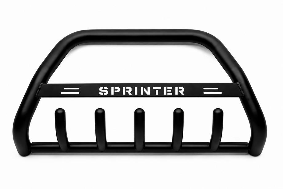 Mercedes Sprinter W907/W910 2018- Bull Bar WT004 Black (Stainless Steel) Image