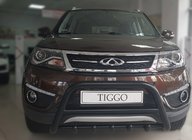 Chery Tiggo 5 2013- Bull Bar WT003 Black Stainless Steel photo 1