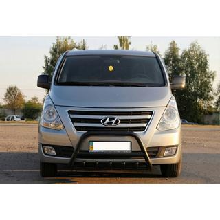 Bull Bar WT003 Black Stainless Steel Hyundai H300, H1, Starex 2008-2020 photo 1