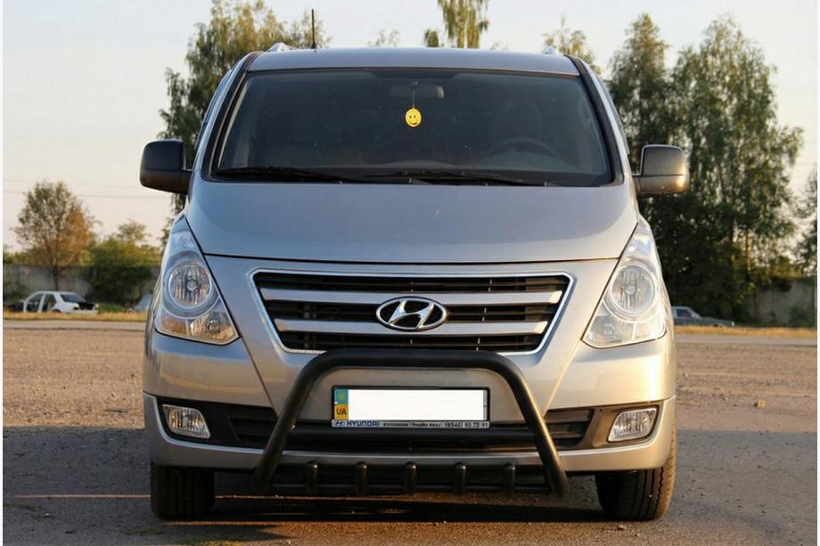 Hyundai H300, H1, Starex 2008-2020 Bull Bar WT003 Black Stainless Steel Image