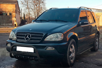 Mercedes ML W163 1997-2005 Bull Bar WT004 Black (Stainless Steel) photo 3