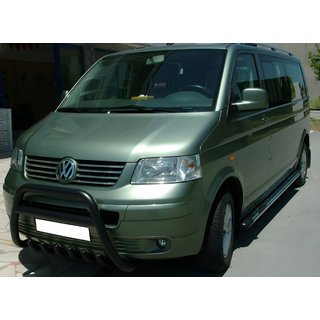 Bull Bar WT003 Black (Stainless Steel) Volkswagen T5 Transporter 2003-2010 photo 3