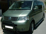Volkswagen T5 Multivan 2003–2010 Bull Bar WT003 Black (Stainless Steel) photo 3