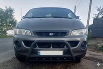 Hyundai H200, H1, Starex 1998-2007 Bull Bar WT003 Black Stainless Steel photo 1