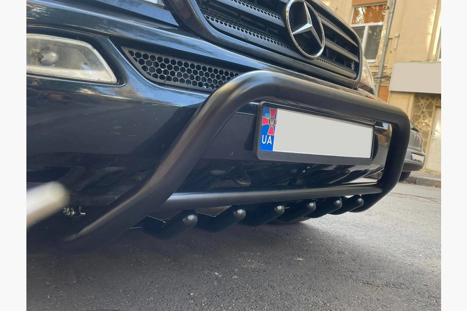 Mercedes ML W163 1997-2005 Bull Bar WT003 Black (Stainless Steel) Photo 5