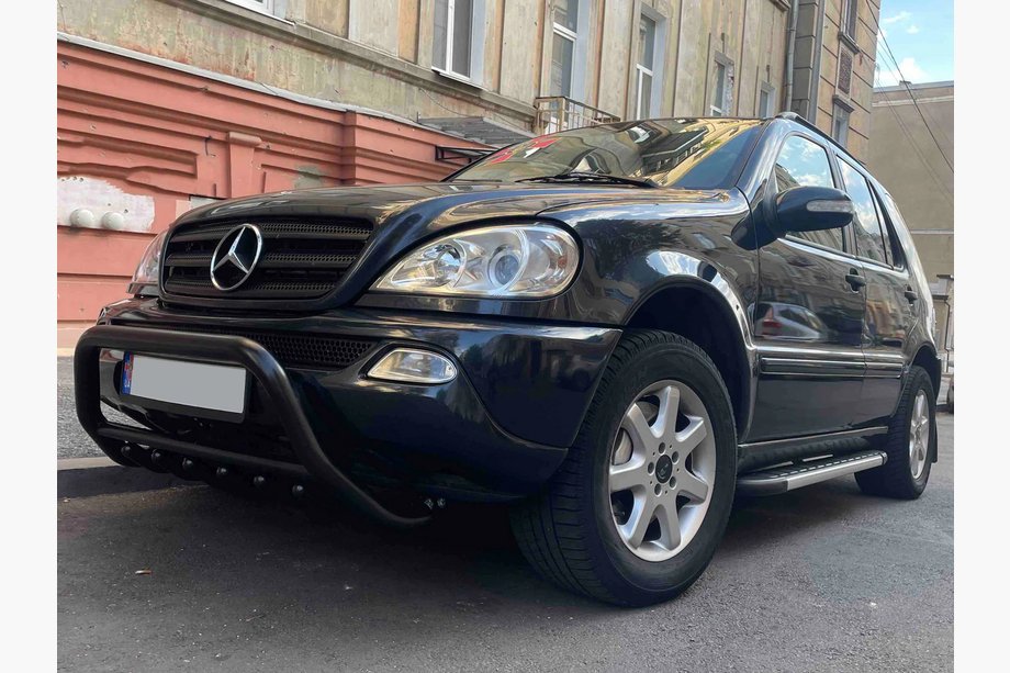 Mercedes ML W163 1997-2005 Bull Bar WT003 Black (Stainless Steel) Photo 4