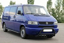 Volkswagen T4 Caravelle/Multivan 1990–2003 Bull Bar WT003 Black Stainless Steel photo 4