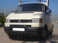 Volkswagen T4 Caravelle/Multivan 1990–2003 Bull Bar WT003 Black Stainless Steel photo 2