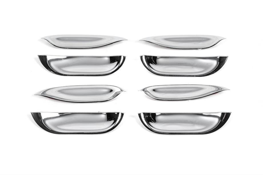 Mercedes S-class W140 1991-1998 Chrome Door Handle Covers (4 pcs, Plastic) Image
