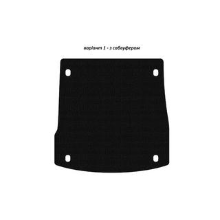 Rubber trunk mat Carsuit V-1 (with subwoofer, black) Alfa Romeo Stelvio 2016- photo 1