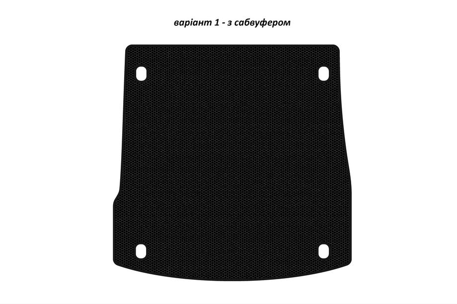 Alfa Romeo Stelvio 2016- Rubber trunk mat Carsuit V-1 (with subwoofer, black) Image