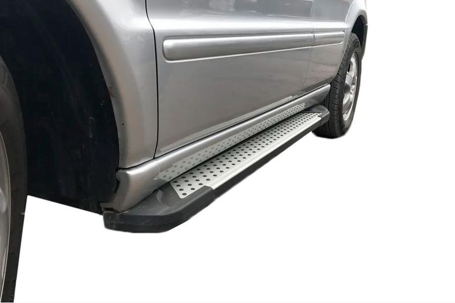 Mercedes ML W163 1997-2005 Side Steps Allmond Grey (2 pcs, Aluminum) Photo 1