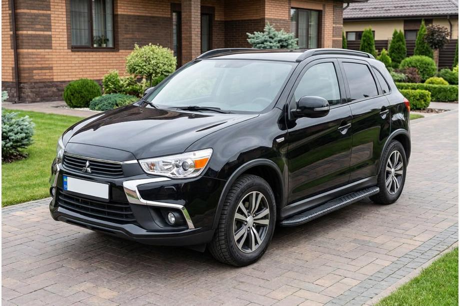 Mitsubishi ASX 2010-2023 Side Steps Bosphorus Black (2 pcs, Aluminum) Image
