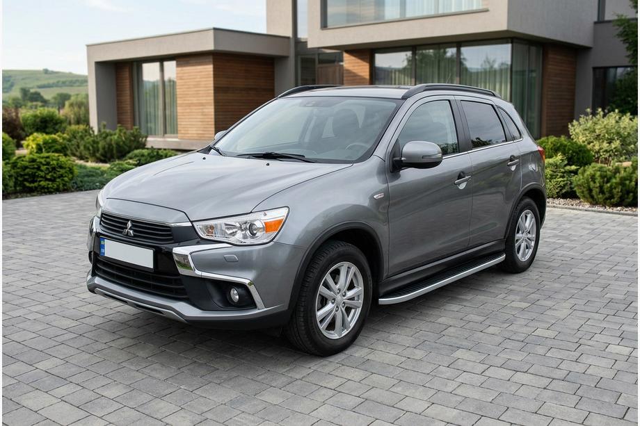 Mitsubishi ASX 2010-2023 Side Steps Tayga Grey (2 pcs, Aluminum) Image