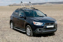 Mitsubishi Outlander 2006-2012 Side Steps Tayga Grey (2 pcs, Aluminum) photo 6