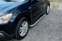 Mitsubishi Outlander 2006-2012 Side Steps Tayga Grey (2 pcs, Aluminum) photo 5