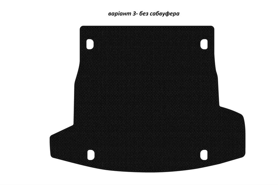 Alfa Romeo Stelvio 2016- Rubber trunk mat Carsuit V-3 (without subwoofer, black) Image