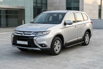 Mitsubishi Outlander 2012-2021 Side Steps Bosphorus Black (2 pcs, Aluminum) photo 1