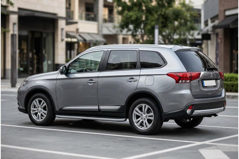 Mitsubishi Outlander 2012-2021 Side Steps Tayga Grey (2 pcs, Aluminum) Image