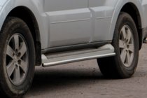 Mitsubishi Pajero Wagon IV 2006-2021 Side Pipes (2 pcs, Stainless Steel) photo 5