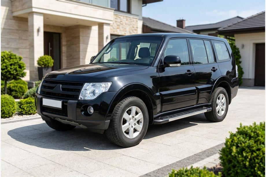Mitsubishi Pajero Wagon IV 2006-2021 Side Steps RedLine V1 (2 pcs, Aluminum) Image
