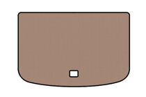 Audi A1 2010-2018 Rubber trunk mat Carsuit (HB, 3-door, beige) photo 1
