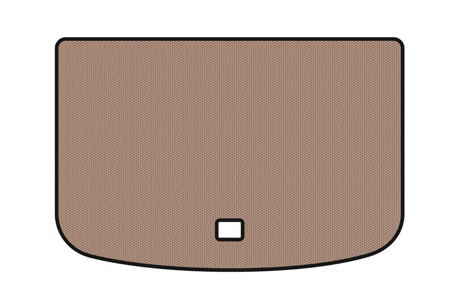 Audi A1 2010-2018 Rubber trunk mat Carsuit (HB, 3-door, beige) Image