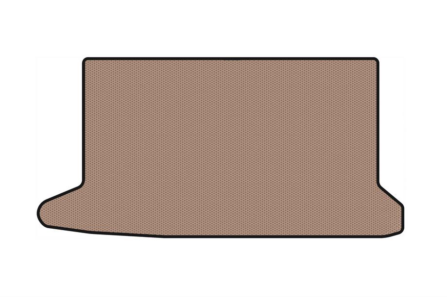 Audi A2 1999-2005 Rubber trunk mat Carsuit V-1 (HB, beige) Image
