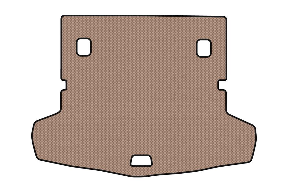BMW 2 Series Active Tourer F45/F46 2014-2021 Rubber trunk mat Carsuit V-1 (For F46, 7-seater, beige) Image