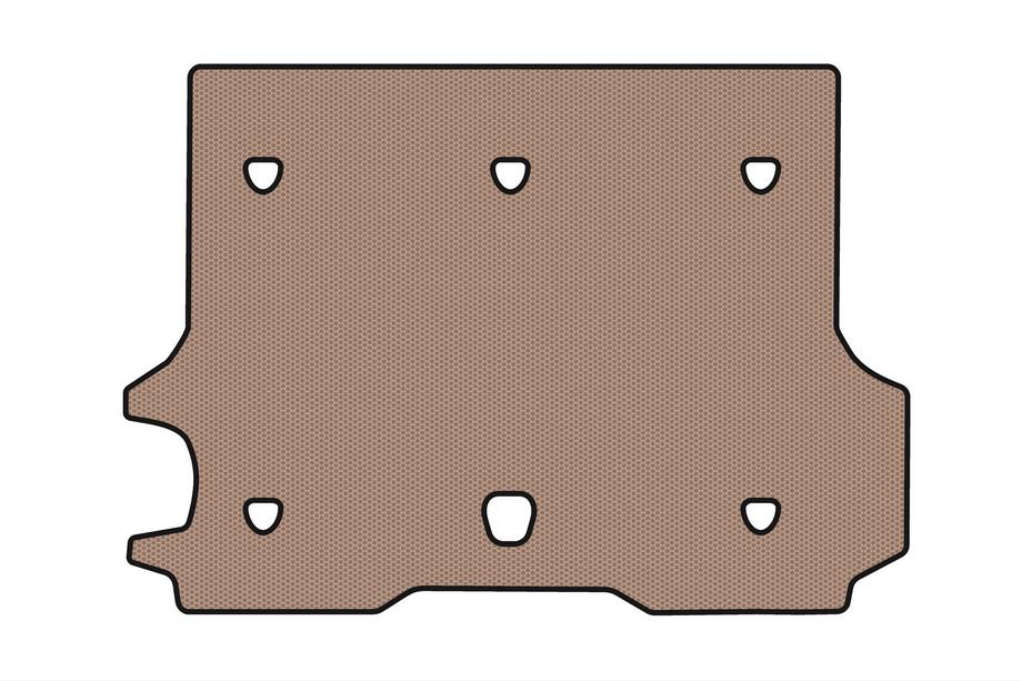 Chevrolet Trailblazer 2002-2012 Rubber Trunk Mat Carsuit (Beige) Image