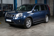 Nissan X-trail T31 2007-2014 Side Steps Bosphorus Black (2 pcs, Aluminum) photo 1