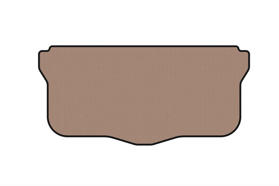 Citroen C-1 2005-2014 Rubber trunk mat Carsuit (HB, beige) Photo 1