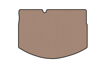 Citroen C-3 2009–2016 Rubber trunk mat Carsuit (HB, beige) photo 1