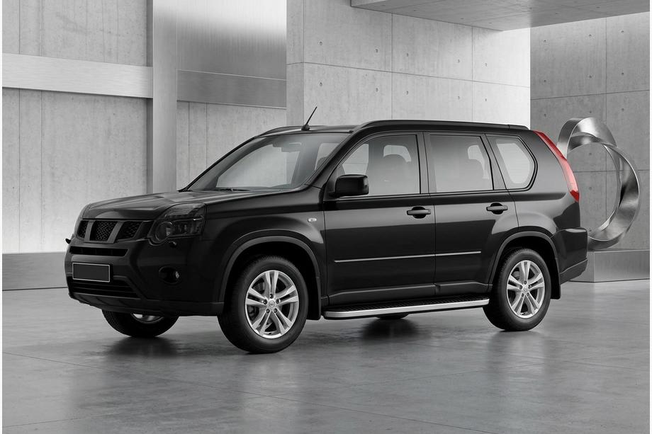 Nissan X-trail T31 2007-2014 Side Steps Tayga Grey (2 pcs, Aluminum) Image