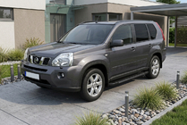 Nissan X-trail T31 2007-2014 Side Steps RedLine Black (2 pcs, Aluminum) photo 1